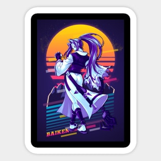 Baikenx retro - ggst Sticker